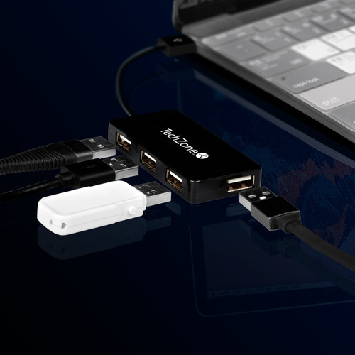 Hub 4 Puertos Usb2.0 Alta Velocidad Carga Y Transfiere Datos