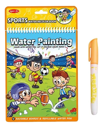 Doodle Board Reutilizable Agua Dibujo Libro Viajes Deportes