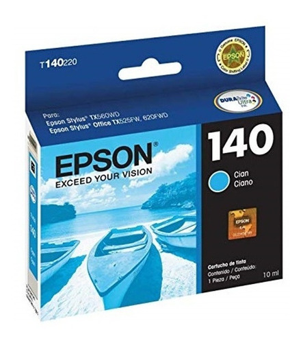 Cartucho Epson 140 Cyan T140120 Tx560, Tx620, T42w