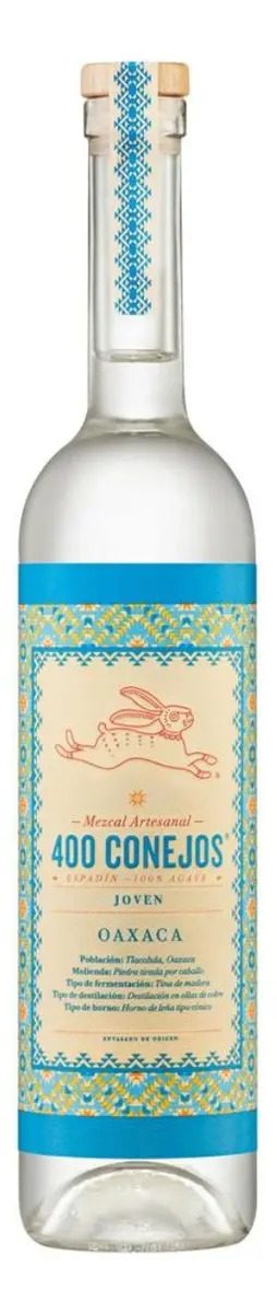 Mezcal 400 Conejos Joven Espadín 700mL