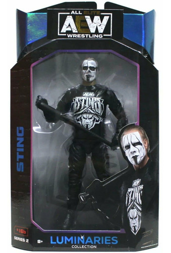 Figura De Acción Aew Luminaries Series 2 Sting Con Ba Fr32aa