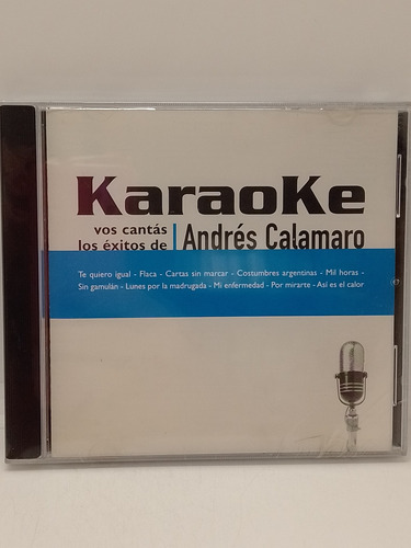 Karaoke Vos Cantas Los Éxitos De Andrés Calamaro Cd Nuevo 