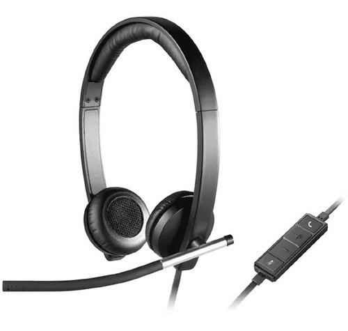 Imagen 3 de 5 de Auriculares Logitech H650e Stereo Microfono Usb Audio Dual