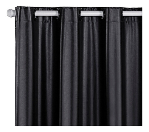 Cortina Pvc Corta Luz Com Blackout 220x130cm 50% Off Cor Preto