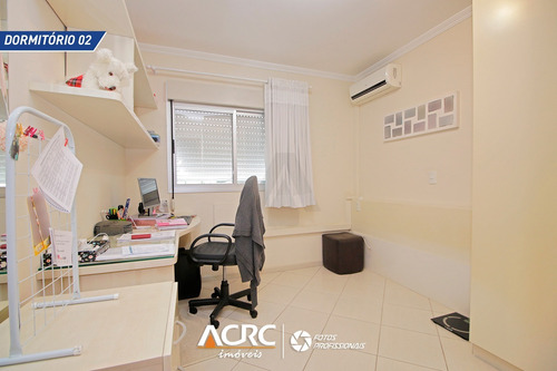 Imagem 12 de 30 de Acrc Imóveis - Apartamento Semi Mobiliado Com Sacada E Churrasqueira Para Venda No Bairro Vila Nova - Ap03591 - 68083262