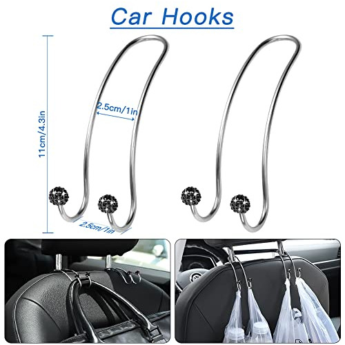 Accesorios Brillantes Automóvil Mujeres, Juego De Ganc...