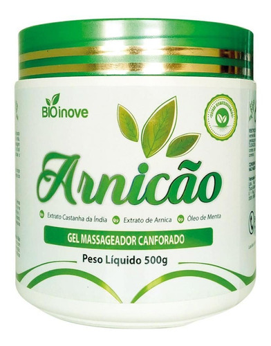 Gel Creme Massageador Arnica Oleo De Menta Castanha Da India