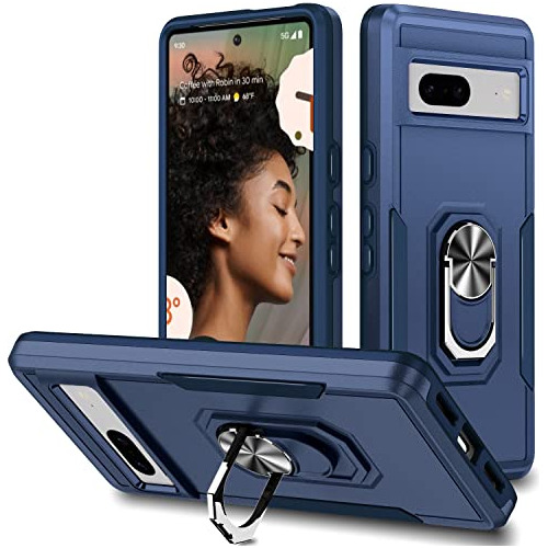 Funda Para Google Pixel 7 Navy Magnetico Ring