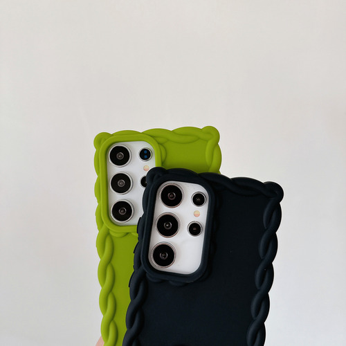 Funda Para Samsung Galaxy A06/a16/s24 Fe, Brillo Metálico Mate Y Marco Retorcido, Silicona Suave Que Absorbe Los Golpes