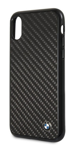 Forro Funda Bmw Signature Fibra Carbono iPhone X/xs Original
