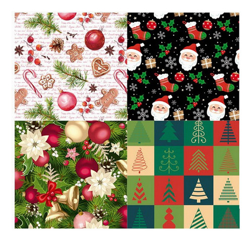 Navidad Papel Regalo Y Mas - 70x100 Cm- Exelente Calidad X10