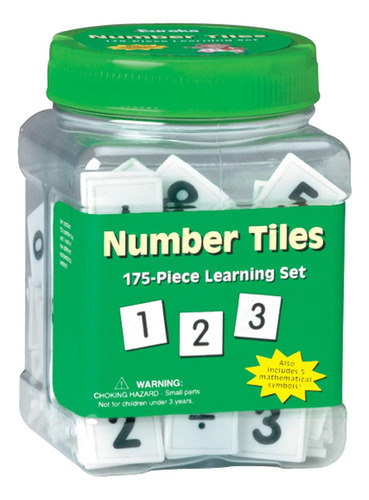 Eureka Tub Of Numbers Matemáticas, Suministros De Clase De R
