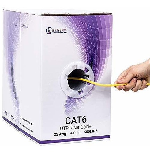 Cables De Nueva York. Riser Cat6 Cable Ethernet Cable 1000ft