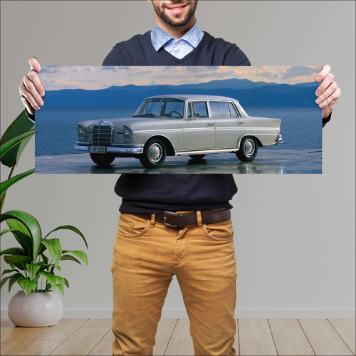 Cuadro 30x80cm Auto 1963 Mercedes Benz 300 Se Lo 22