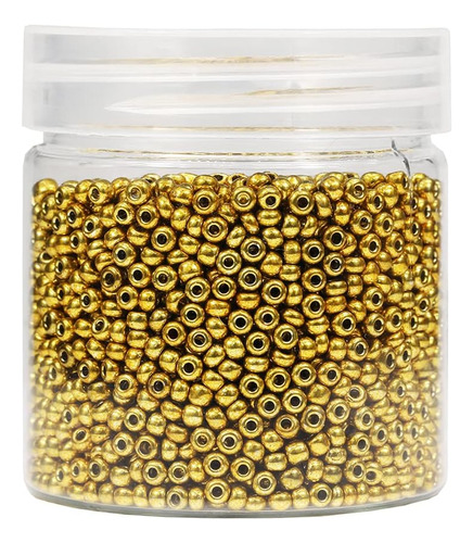 Perlas De Semillas Balabead De Color Dorado De 3 Mm, Aproxim