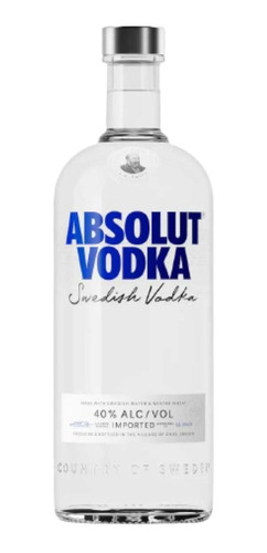 Vodka Absolut Azul Clasic Importado Original 750 Ml