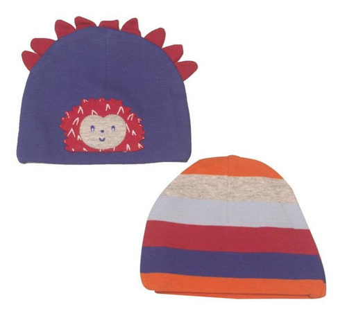 Pack Gorros 2 Pcs Bebé Niño Multicolor Pillin