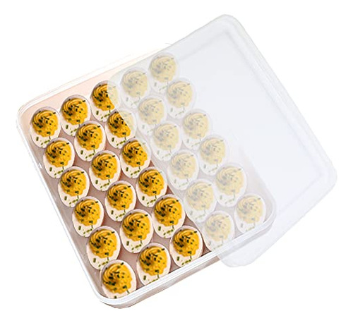 Soporte Para Huevos De Pascua Con Tapa Para Heladera, 30