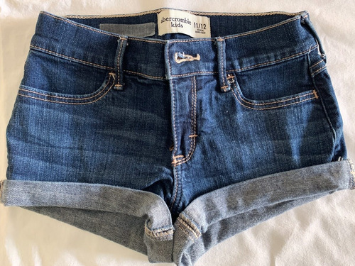 Short Abercrombie & Fitch Azul Marino Original U.s.a.