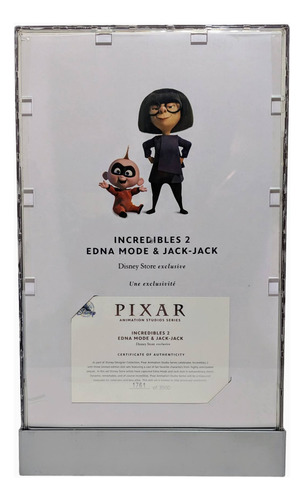 Muñecos Disney. Los Increíbles 2. Edna Moda Y Jack-jack (Usado)