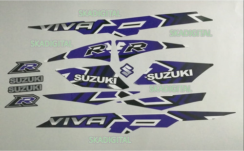 Kit Completo De Calcomanías Suzuki Viva R 2015