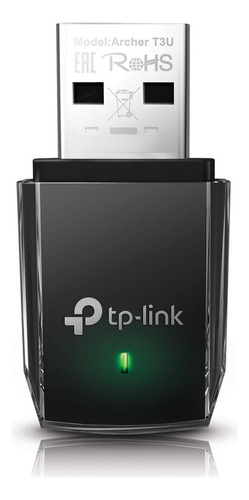 Adaptador Mini Tplink Archer T3u Ac1300 400mbps 2.4 Ghz Negr