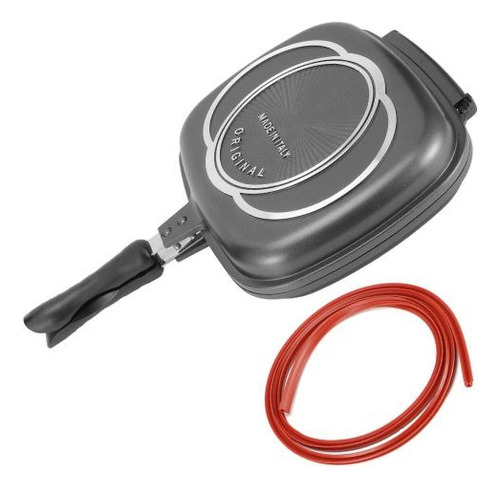 Sarten Doble Cara Antiadherente Negro Grill