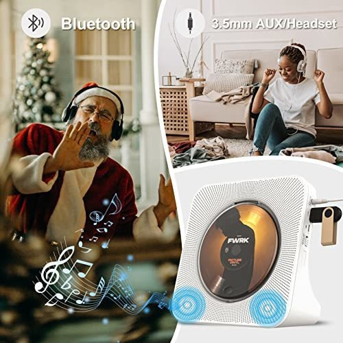 Reproductor Cd Vertical Hifi, Portátil, Bluetooth, Radio