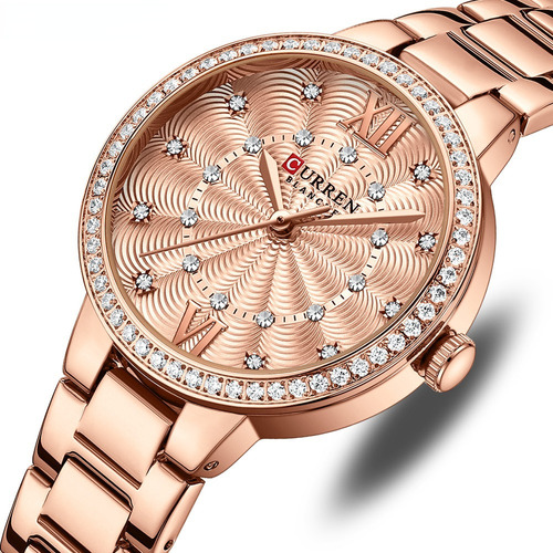 Relojes De Cuarzo Para Mujer De Lujo Con Diamantes De Imitac