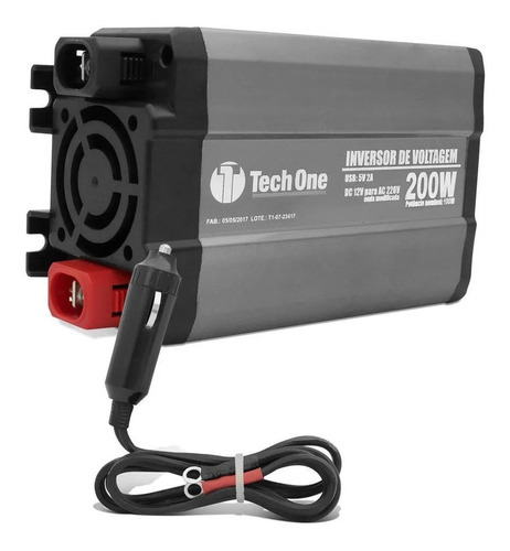 Inversor Conversor Techone 200w 12v - 220v Usb