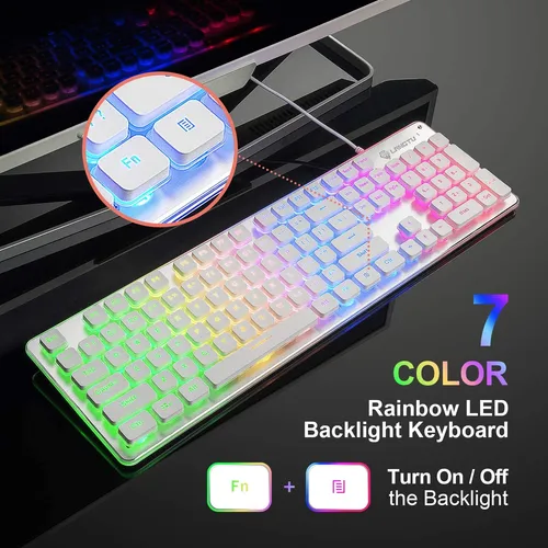 Teclado Gamer Usb Led Langtu Anti-ghosting Silencioso