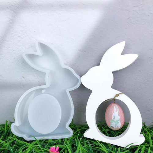 Molde De Fundición De Silicona Molde Para Velas De Conejo De