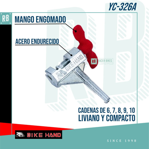 Imagen 2 de 9 de Herramienta Corta Cadena Bike Hand Yc-326a Liviano Pequeño