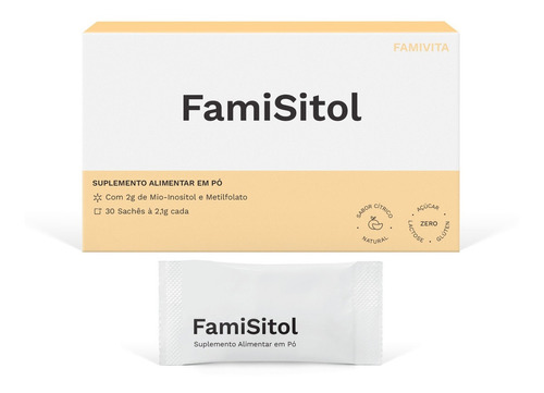 Famisitol - 30 Sachês - Mio-inositol Com Ácido Fólico