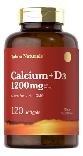 Suplemento Carlyle Calcium 1200 Mg Con Vitamina D3 120 Cápsu