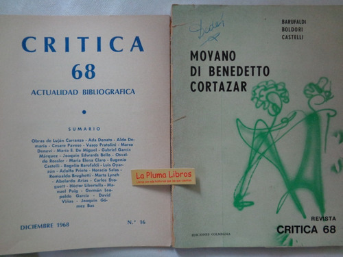 Revista Critica Nro 68 Suplemento Nro 16 Dic 1968 