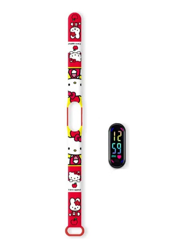 Reloj  Hello Kitty Para Niñas Digital Con Pantalla Led