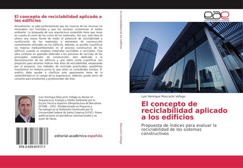 Libro: El Concepto De Reciclabilidad Aplicado A Los Edificio