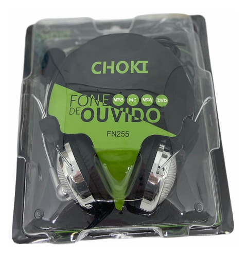 20 Fone De Ouvido Choki Fn-255 P2 Com Microfone Atacado Cor Preto