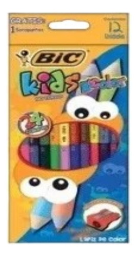 Lapices Bic Kids Bicolor X 12 Unidades