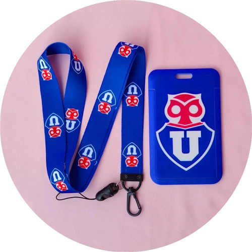 Lanyard Equipo U De Chile Fútbol Portacredencial Horizontal