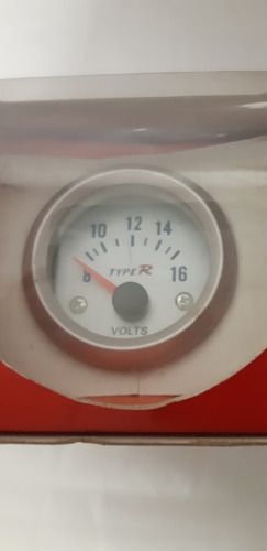 Imagen 2 de 3 de Medidor Voltaje Type R Plata Manometro 2 Volts Gauge