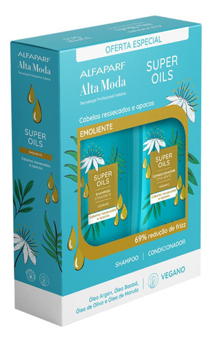  Kit Alta Moda Super Oils Shampoo + Condicionador