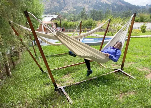 Hamaca de Algodón con extremos reforzados Lupuna Outdoors 