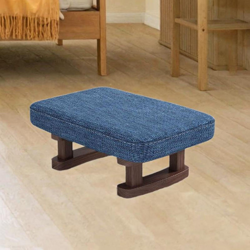 Banco Para Descansar Pies, Asiento Elegante Para Hogar Azul