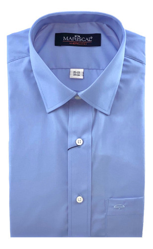 Camisa Vestir M/ L Liso Mariscal Caballero 001