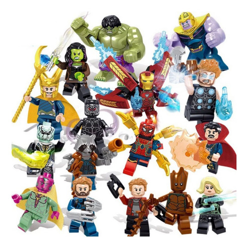 Figuras Avengers, Star Wars, Aleatorio Anime Set De 50 Pzas.