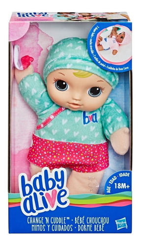 Muñeca Baby Alive Mimos Y Cuidados Rubia Hasbro