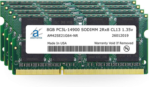 Memorias Ram Adamanta, Ddr3 1867 Mhz Cl13 1.35 V 32 Gb (4 X