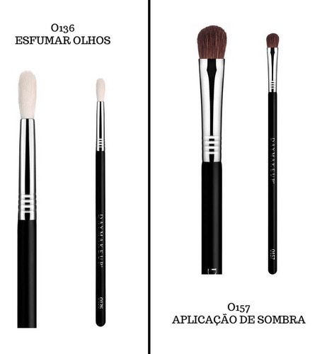 Imagem 6 de 7 de Kit Blend 10 Pincéis Profissionais Com Necessaire Daymakeup
